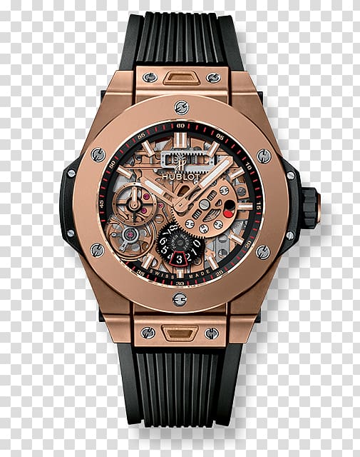 Hublot Watch Gold Power reserve indicator Movement, rx king transparent background PNG clipart