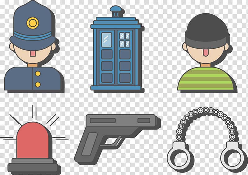 Euclidean Police , Police and bandit transparent background PNG clipart