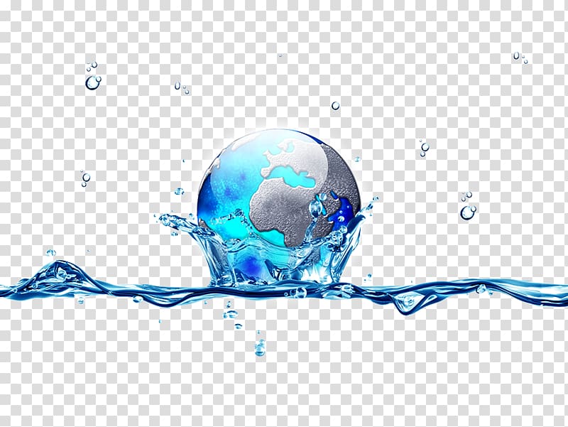 water droplet illustration, Earth Water Drop, Earth transparent background PNG clipart