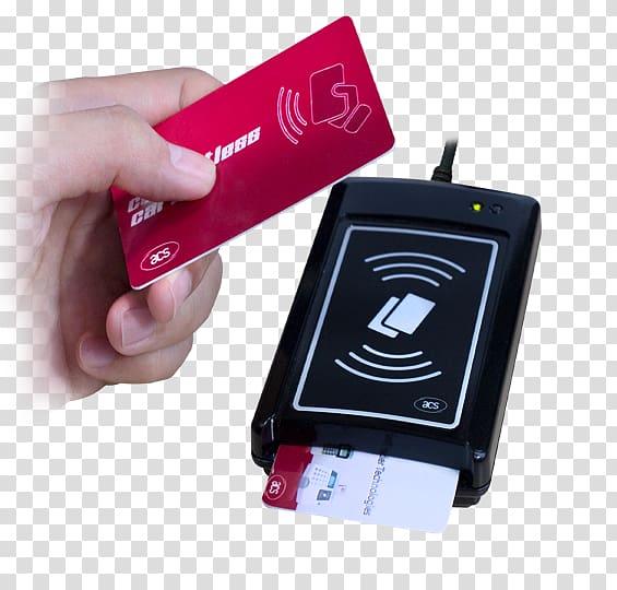 Contactless smart card Radio-frequency identification Card reader Near-field communication, Acs Technologies transparent background PNG clipart
