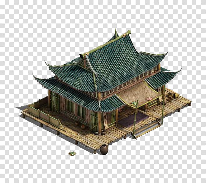 Green roof, Green roof of the bamboo house transparent background PNG clipart