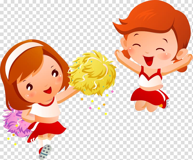 Cheerleading Pom-pom , children singing transparent background PNG clipart