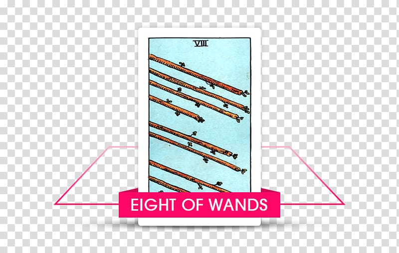 Tarot Suit of wands Eight of Wands Divination Astrology, others transparent background PNG clipart