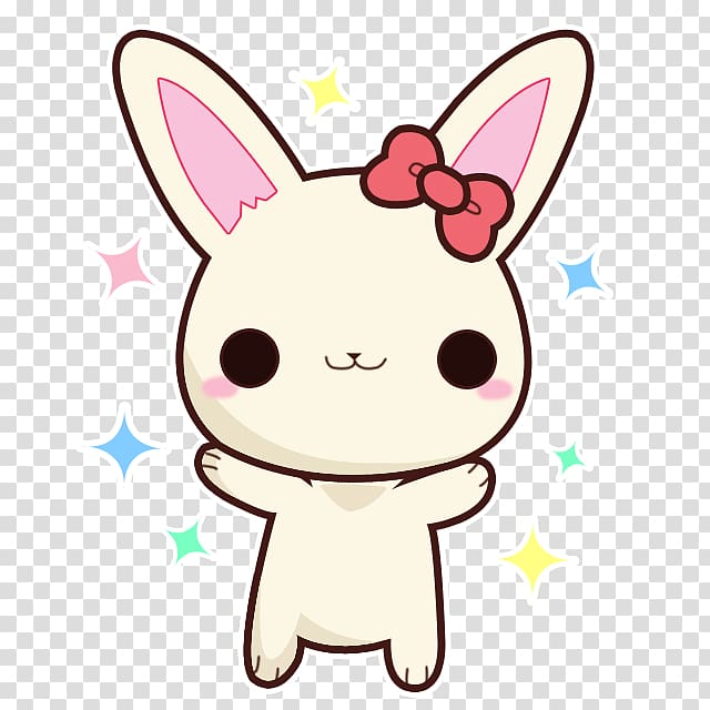 European rabbit Tattoo Puppy Idea, Cartoon bunny transparent background PNG clipart