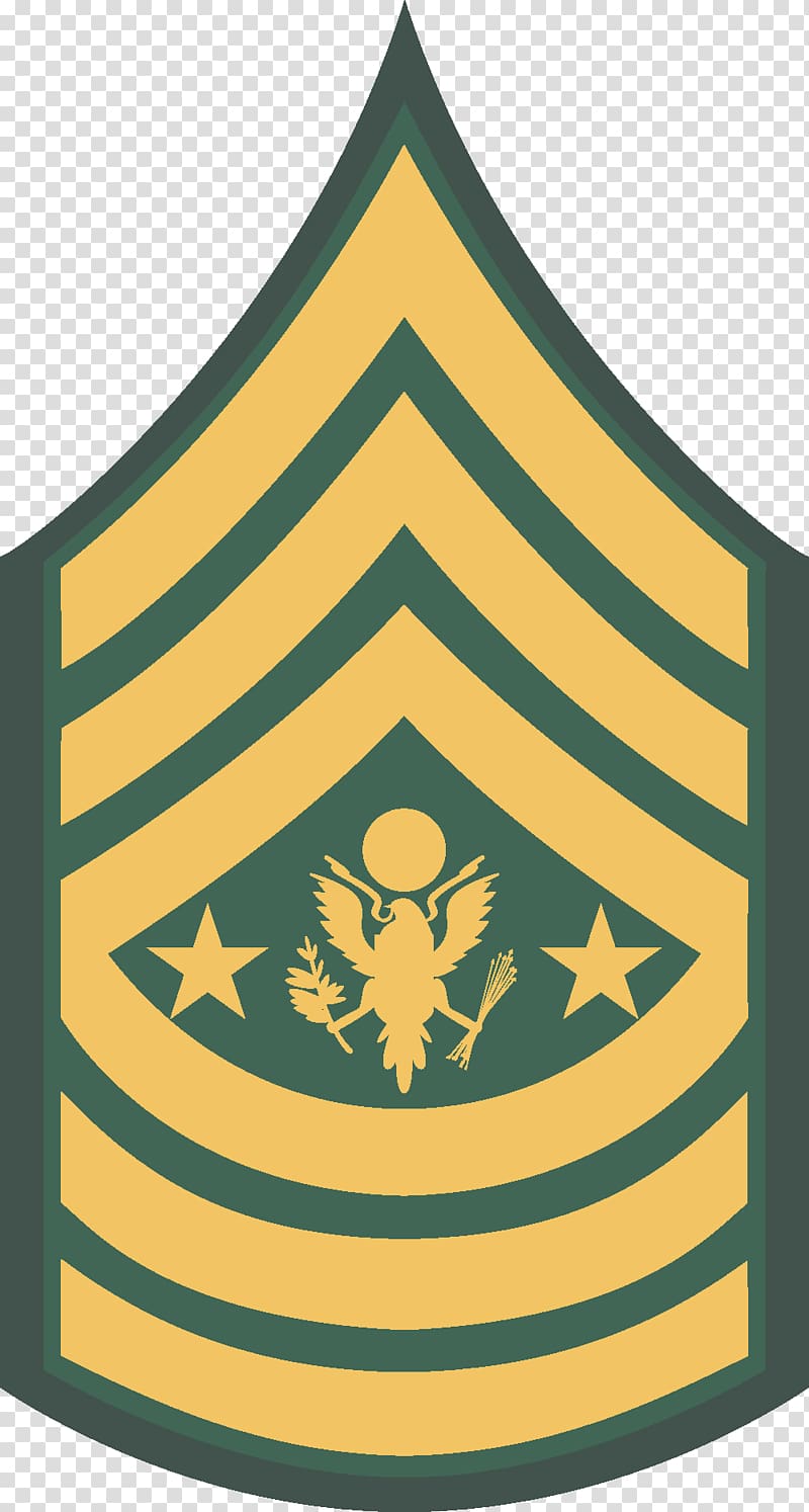 Sergeant Major of the Army United States Army Enlisted rank, insignias transparent background PNG clipart