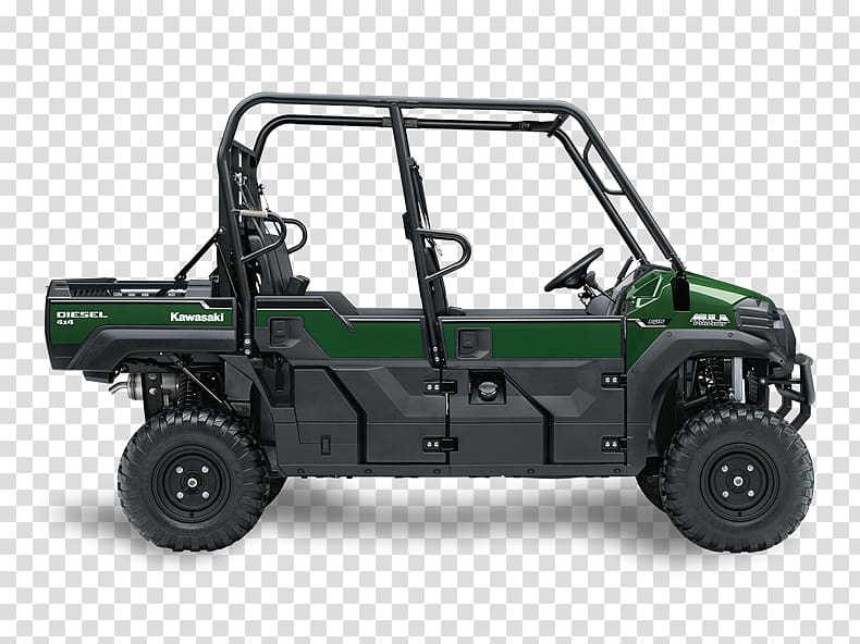 Kawasaki MULE Kawasaki Heavy Industries Motorcycle & Engine Utility vehicle Kawasaki motorcycles Four-wheel drive, Kawasaki Mule transparent background PNG clipart