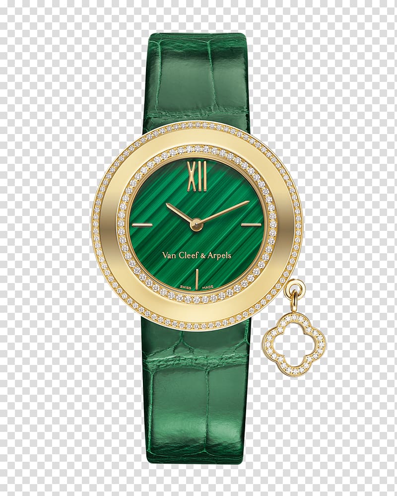 Watch Van Cleef & Arpels Charm bracelet Jewellery Diamond, watch transparent background PNG clipart