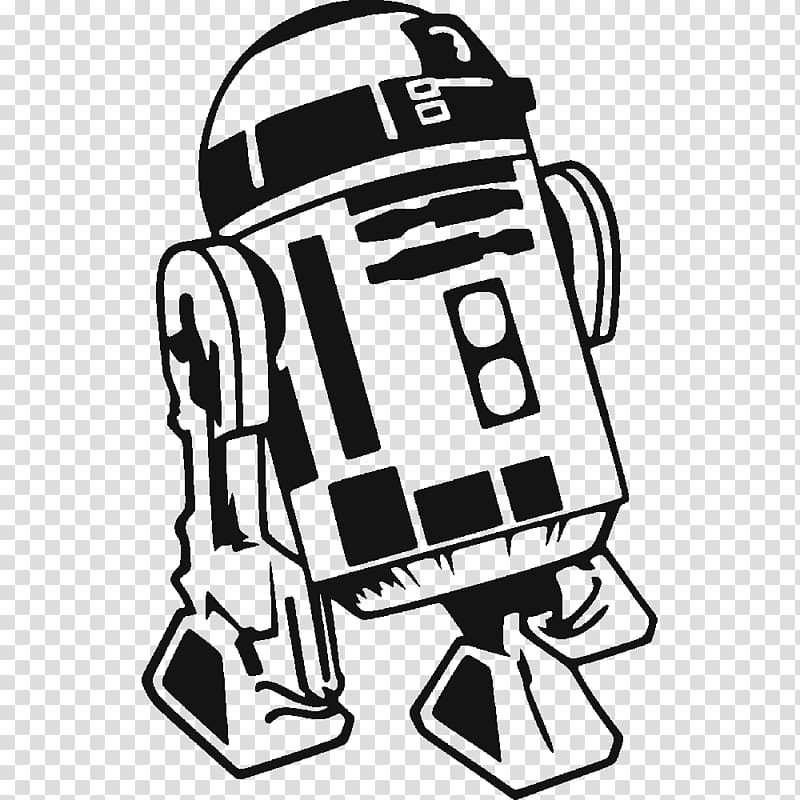 R2-D2 illustration, R2-D2 C-3PO Wall decal Sticker, r2d2 transparent background PNG clipart