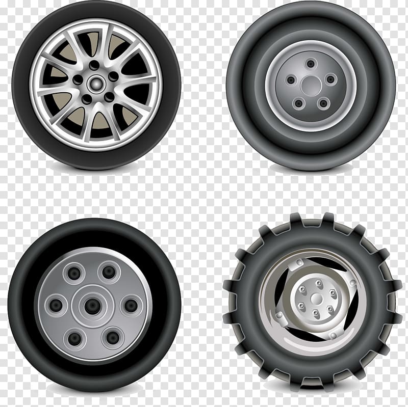 Car Rim Wheel , Free to pull the tire material transparent background PNG clipart