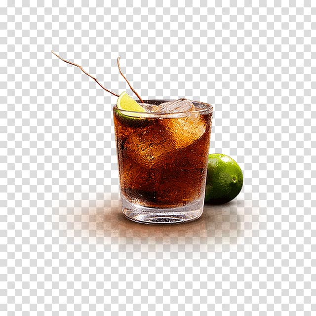 Rum and Coke Cola Black Russian Cocktail garnish Long Island Iced Tea, cocktail transparent background PNG clipart
