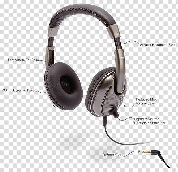Headphones Headset Microphone Cyber Acoustics ACM 7002 Wireless, Children headphone transparent background PNG clipart