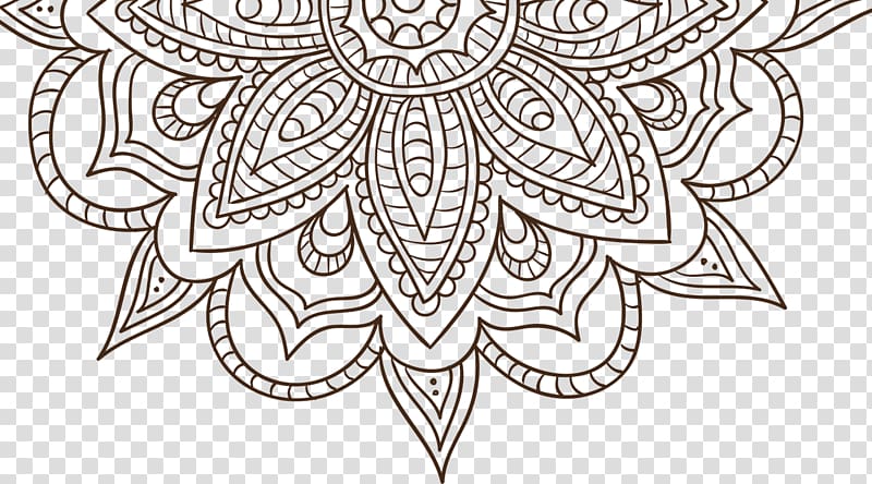 Mandala Coloring book Drawing Meditation Adult, others transparent background PNG clipart