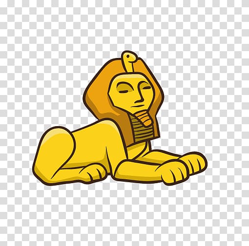 Great Sphinx of Giza Egyptian pyramids Lion Ancient Egypt, lion transparent background PNG clipart