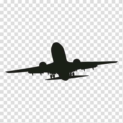 Airplane Silhouette Narrow-body aircraft Aviation, aviao transparent background PNG clipart
