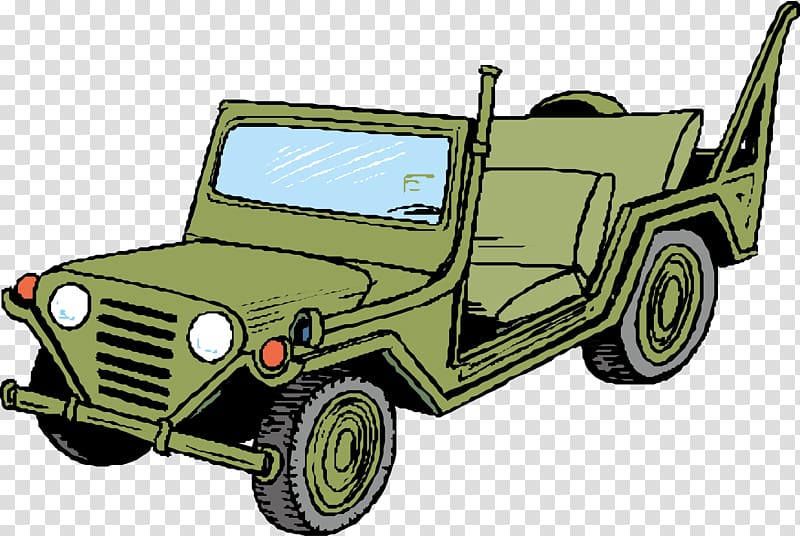 Car Jeep Military vehicle, Military car material transparent background PNG clipart