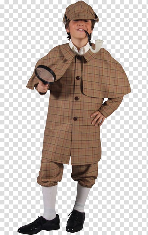 Sherlock Holmes Costume party Halloween costume Clothing, child transparent background PNG clipart
