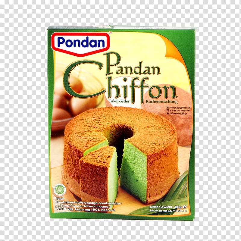 Pandan cake Chiffon cake Sponge cake Pancake Pondan Pangan Makmur Indonesia, cake transparent background PNG clipart