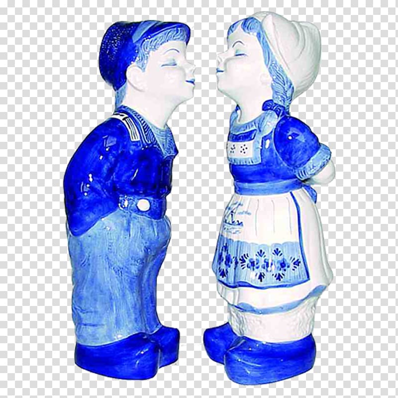 Delftware Souvenir Figurine Farmer, nightwing and supergirl kiss transparent background PNG clipart