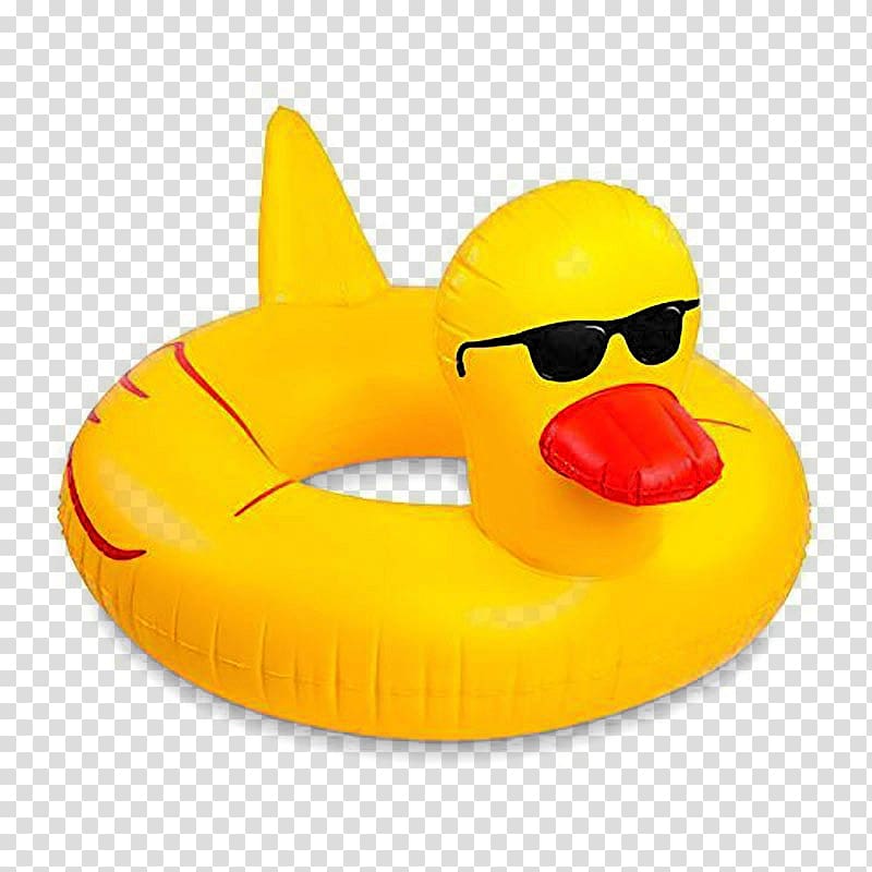Rubber duck Swimming pool Toy Inflatable, duck transparent background PNG clipart