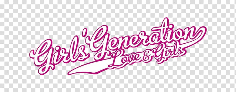 Girls\' Generation Logo Love & Girls K-pop, lovely text transparent background PNG clipart