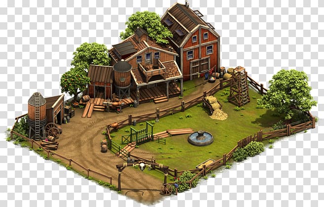 Cattle Forge of Empires Ranch Building, building transparent background PNG clipart