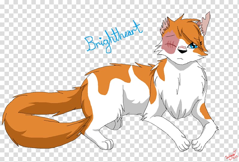 Brightheart Cats of the Clans Into the Wild Warriors Fan art, bright ideas transparent background PNG clipart