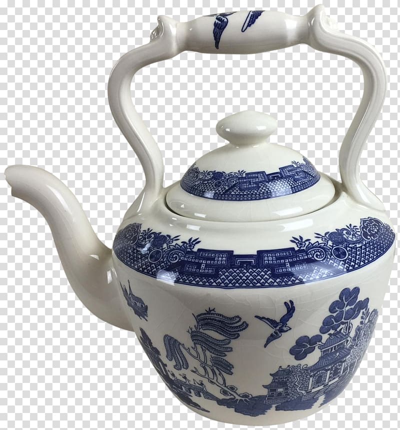 Ware Teapot Kettle Pottery Porcelain, blue and white porcelain transparent background PNG clipart