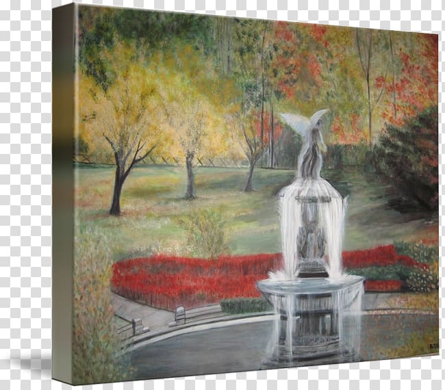 Bethesda Terrace and Fountain Landscape painting Canvas print Art, painting transparent background PNG clipart