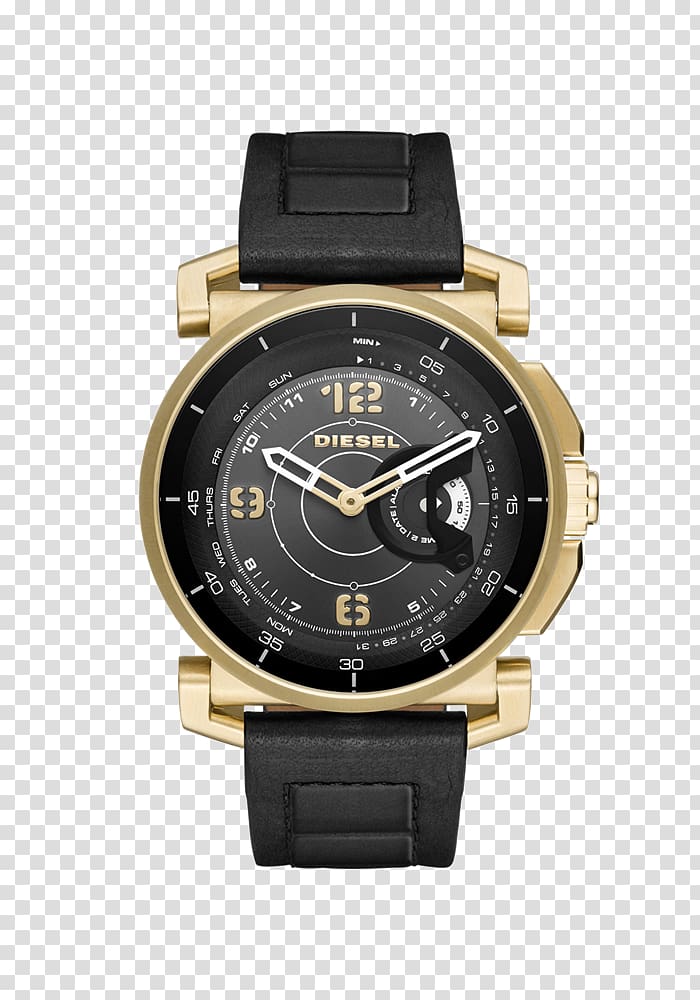 Smartwatch Diesel Amazon.com Leather, smart watch transparent background PNG clipart