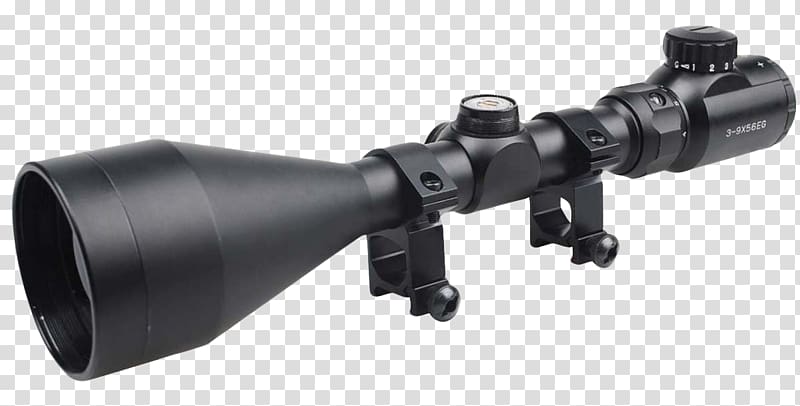 Telescopic sight Optics Reticle Hunting Weaver rail mount, Rifle Scope transparent background PNG clipart