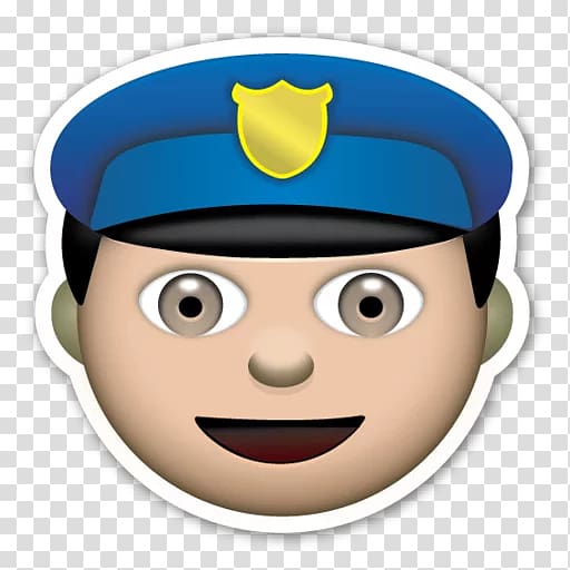The Emoji Movie Sticker Police officer, Emoji transparent background PNG clipart