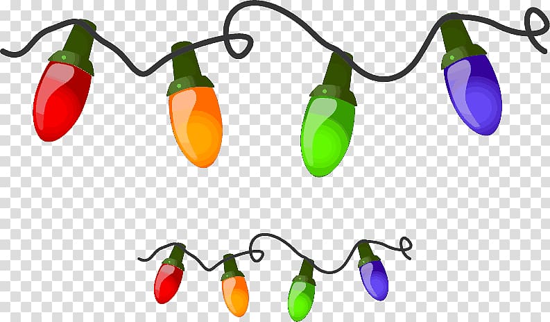 Christmas lights Lighting Christmas decoration Santa Claus, Holly Lights Free transparent background PNG clipart
