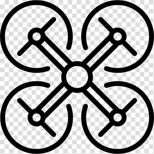 Unmanned aerial vehicle Fixed-wing aircraft Quadcopter Computer Icons, Drone transparent background PNG clipart