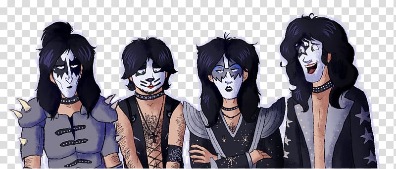 Black hair Character Fiction, singer transparent background PNG clipart