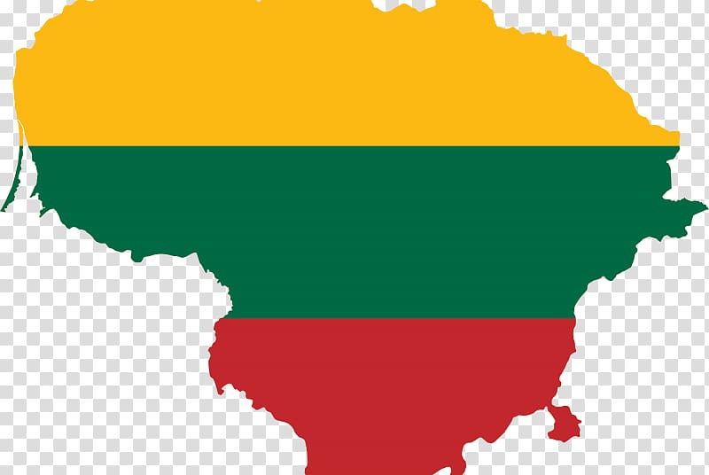 Flag of Lithuania , map transparent background PNG clipart