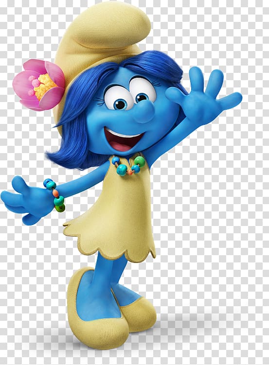 blue smurf girl