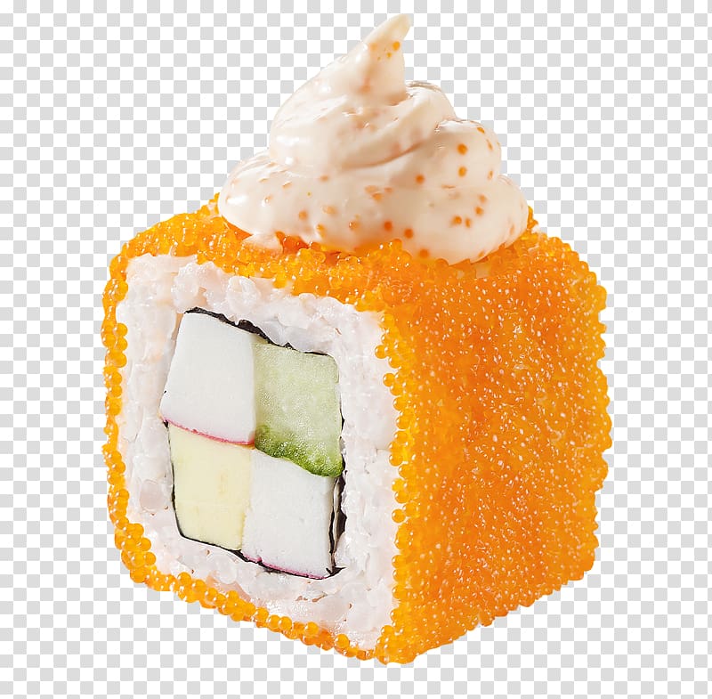 California roll Sushi Makizushi Japanese Cuisine Caviar, kz transparent background PNG clipart