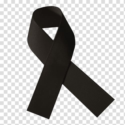 Black ribbon Mourning Grief Lazo, symbol transparent background PNG clipart
