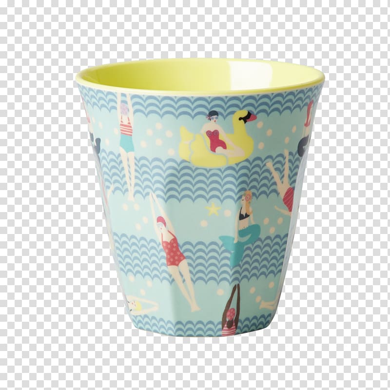 Melamine Cup Kop Bowl Mug, Yellow Rice transparent background PNG clipart