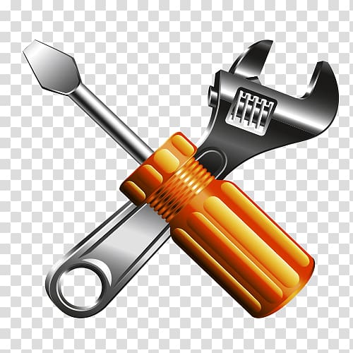 Wrench Screwdriver Tool Adjustable spanner, Cartoon wrench transparent background PNG clipart