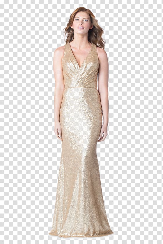 sequin evening gown