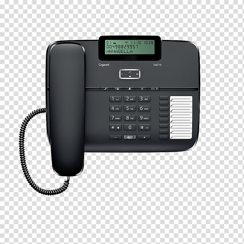 Gigaset Communications Telephone Answering Machines Gigaset DA810A Voice over IP, phonebook transparent background PNG clipart