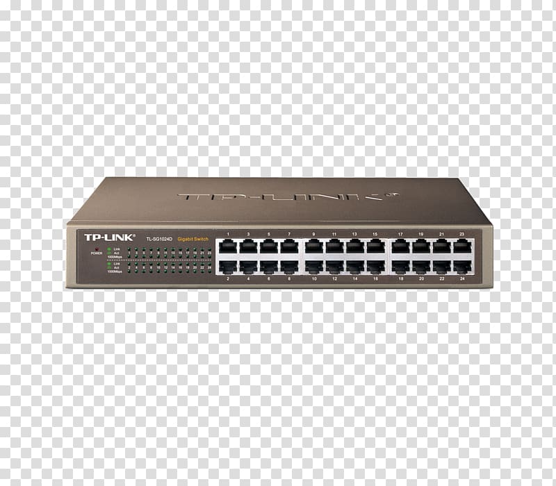 Network switch Gigabit Ethernet TP-Link Port, balun transparent background PNG clipart