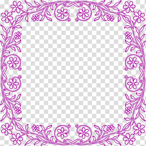 Borders and Frames Frames Floral design , flower transparent background PNG clipart