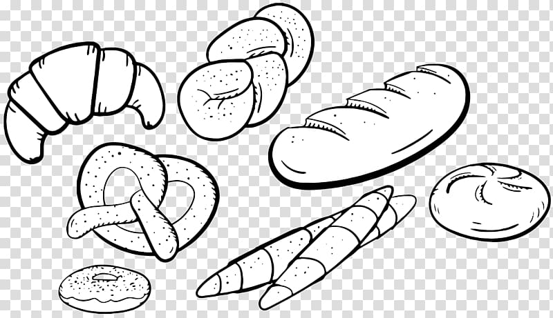 Donuts Lidl Line art Sketch, ciabatta burger transparent background PNG clipart