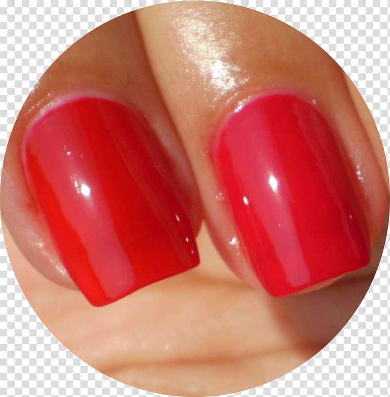 Nail Polish Hand model Manicure Finger, red nails transparent background PNG clipart