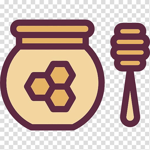 Breakfast Honey Scalable Graphics Icon, Sugar bee transparent background PNG clipart