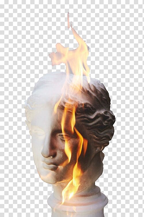 Hephaestus Aesthetics Sculpture Art, flame heart transparent background PNG clipart