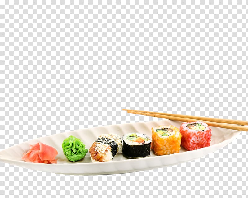 Sushi California roll Japanese Cuisine Food Salmon, Sushi transparent background PNG clipart