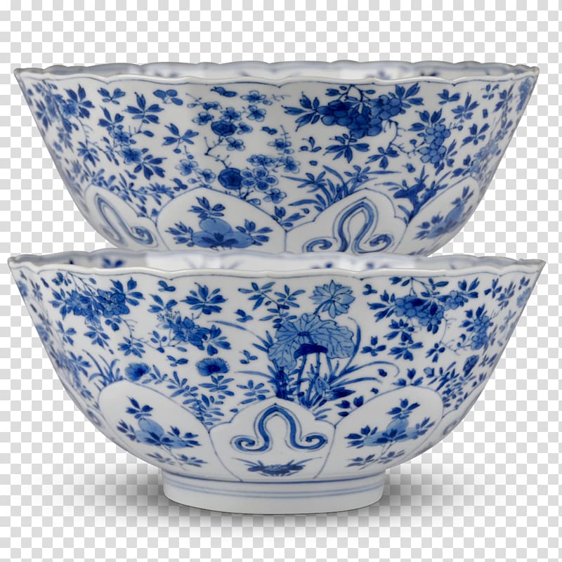 Blue and white pottery Saucer Porcelain Kraak ware Bowl, celadon vase transparent background PNG clipart